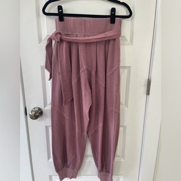 Free People Press Pause Joggers, Mauve, Medium - Picture 2 of 8